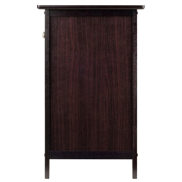 Winsome Wood Eugene Accent Table - Versatile Espresso Nightstand With Storage Drawer & Elegant Satin Knobs Espresso Solid ,Composite Wood 92815-winsome-wood