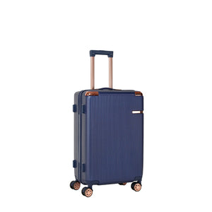 English Elm 4-piece Hard Shell Abs Spinner Luggage Set with Built-in Lock and Telescoping Handle Blue T3292P337811