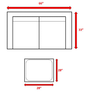 English Elm Fully Assembled 2-Person Wicker Seating Set With Plush Cushions For Stylish Outdoor Relaxation B120S00032