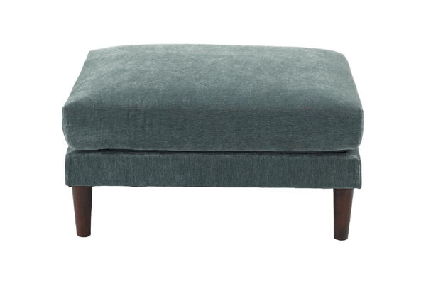English Elm Gorgeous 6pc Modular Sectional Set — Versatile 4 Armless Chairs & 2 Ottomans, Plush Morgan Fabric Mineral B011S01580