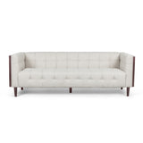 Christopher Knight Home® - Noble House - Mclarnan Contemporary Tufted 3 Seater Sofa