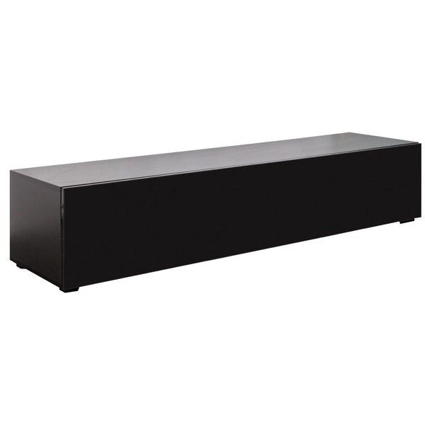 English Elm Modern Floating Media Console with Drop Down Doors and Display Shelf for Living Rooms W331P361255