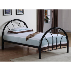 English Elm Kingston Twin Over Full Metal Bunk Bed with Sleek Tubular Frame, Dorm-Chic Design and Space-Saving Style Black B062P340734