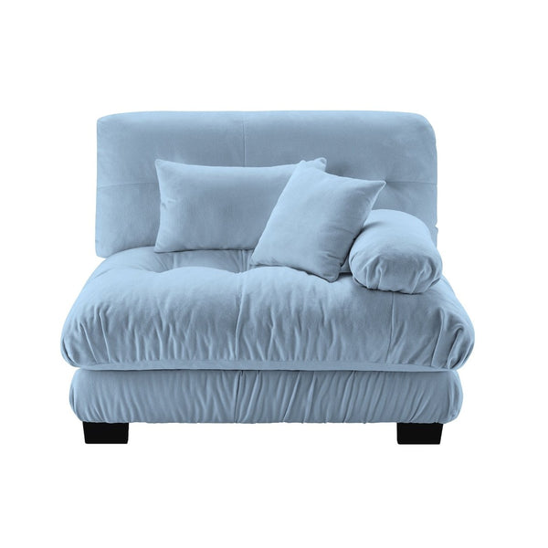 English Elm Pariss Modular Sectional Sofa Unit in Plush Chenille with Deep Seat and Two Pillows W714P284886