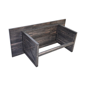 English Elm 70.87" Farmhouse Dining Table for 6-8, Antique Gray 70.87" Rustic Rectangular Wood Table with X Legs W1412P272807