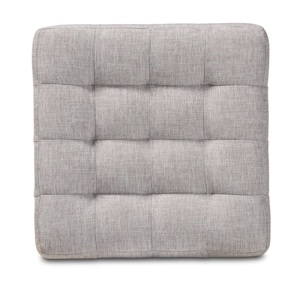 Baxton Studio Baxton Studio Elladio Modern Upholstered Tufted Ottoman Set of 2 - Stylish, Versatile Seating Solution BBT5127-Greyish Beige-Otto