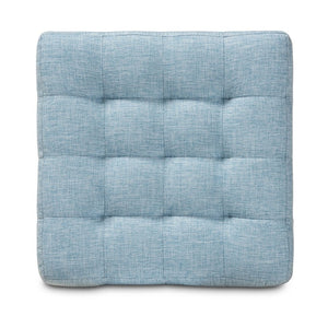 Baxton Studio Baxton Studio Modern Light Blue Tufted Cube Ottoman Set of 2 - Versatile Seating & Stylish Accent BBT5127-Light Blue-Otto