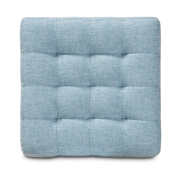 Baxton Studio Baxton Studio Modern Light Blue Tufted Cube Ottoman Set of 2 - Versatile Seating & Stylish Accent BBT5127-Light Blue-Otto