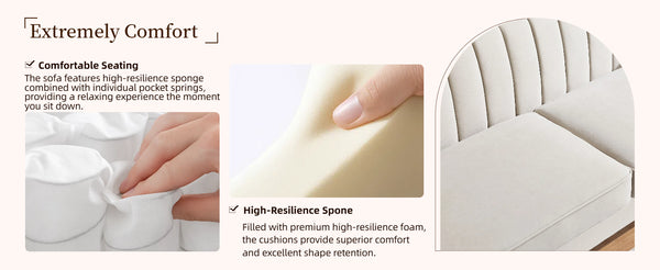 English Elm FX-P81-CW2 Velvet Chesterfield Sofa in Black with Gold Legs, 3-Seater Channel-Tufted Glam Couch for Living Room Decor W576S00091