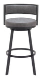 Gimsby Swivel Barstool Gray 110332 Zuo Modern