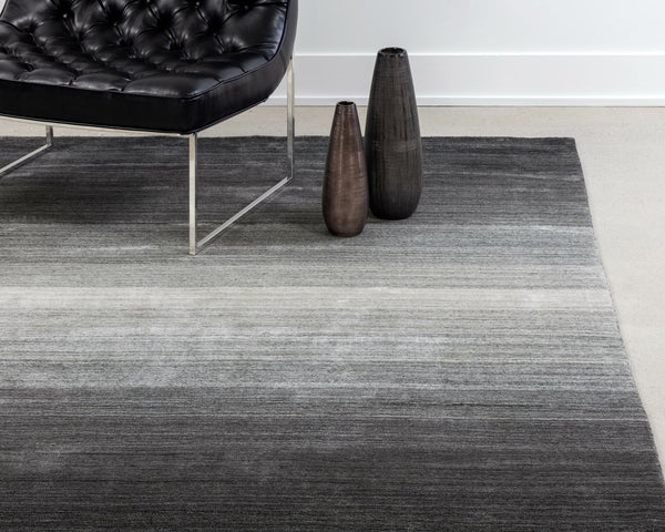 Sunpan Lagos Hand-Loomed Wool-Blend Rug - Artisan-Crafted Ombre Design for a Stunning Home Transformation Grey