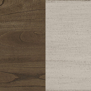 English Elm Bentley Rustic Cream Round Extension Dining Table with Base Shelf, Farmhouse Charm & Weathered Finish B062P331051