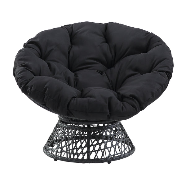 OSP Home Furnishings Papasan Chair Black