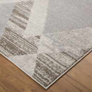 Feizy Rugs Vancouver Collection Rug: Stylish, Durable Polypropylene Blend With Abstract Patterns For Modern Homes Tan,Brown,Ivory Polypropylene,Polyester Vnr39nrfbgebrnf05