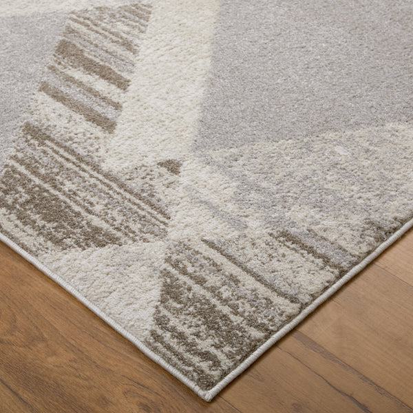 Feizy Rugs Vancouver Collection Rug: Stylish, Durable Polypropylene Blend With Abstract Patterns For Modern Homes Tan,Brown,Ivory Polypropylene,Polyester Vnr39nrfbgebrnf05
