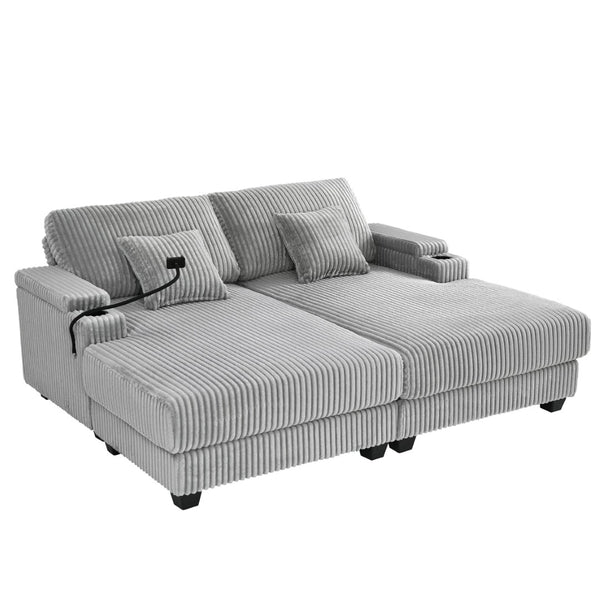 English Elm Swivel Barrel Accent Chair Chenille Tufted Round Club Seat for Living Room Lounge Grey N719S002270E