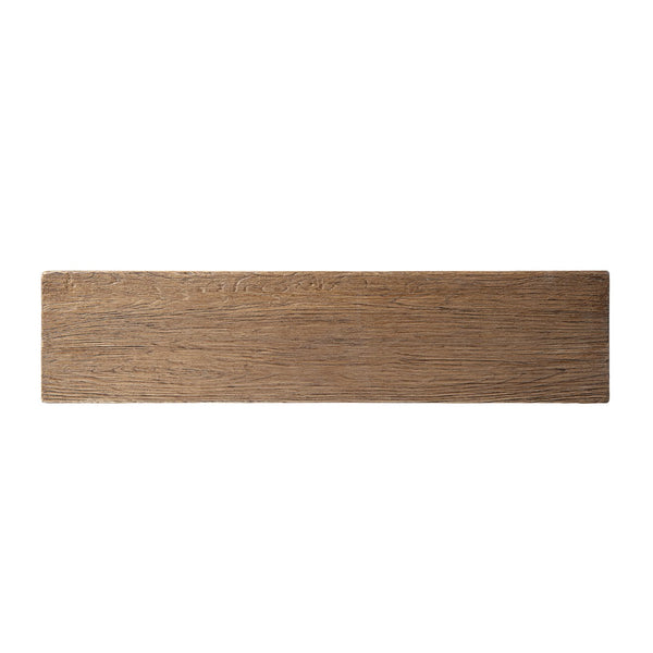 English Elm Arbor Reclaimed Elm Console Table Sculptural Pillar Legs Rustic Entryway Sofa B2719P474448