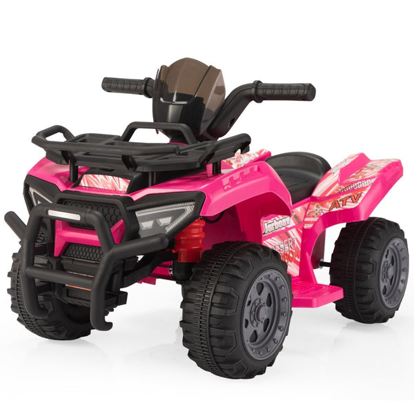 English Elm 6v Kids Electric Ride-on Atv Toddler Quad with Music Horn and Usb Mp3 Input W2181P190017