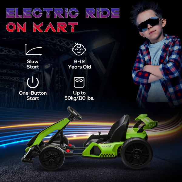 English Elm Aosom Youth Scooter Steel Frame Dual Caliper Brakes Inflatable Tire Kids Ride W2225P217193