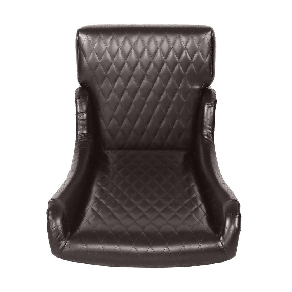 English Elm 23.03" Wide Pu Leather Wingback Accent Chair with Tall Back and Solid Birch Legs W680P421537