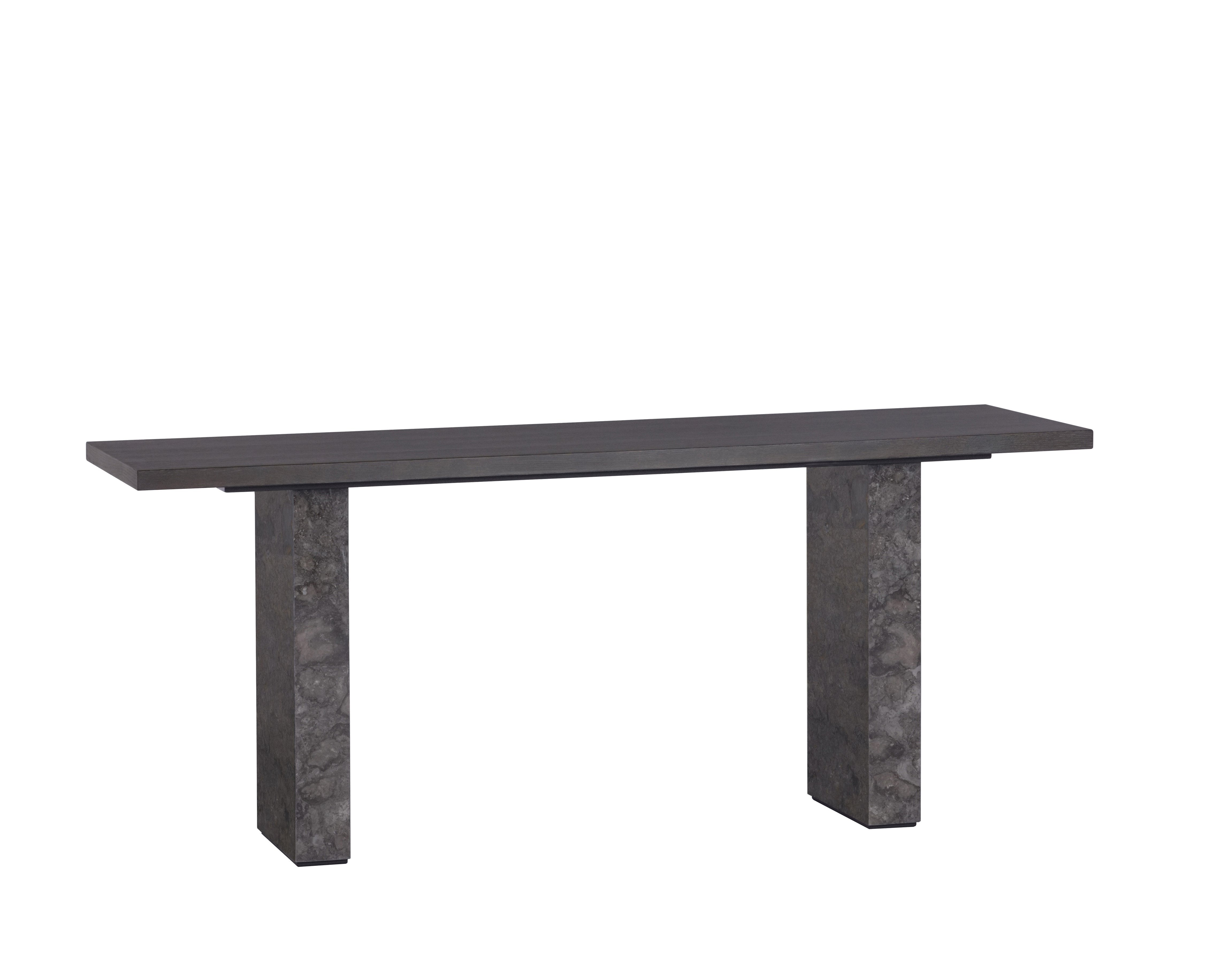 Rebel Console Table - Modern Minimalist Design with Grey Marble Base a