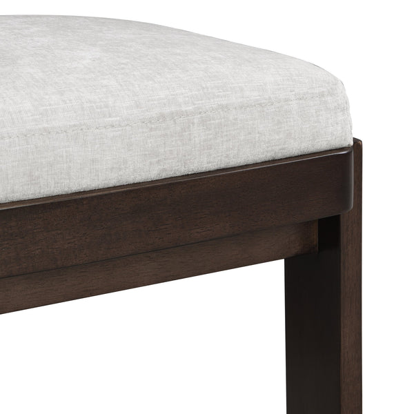 English Elm Christopher Knight Home® - Upholstered Modern Dining Chairs Set of 2 with Comfortable Fabric Seats, Solid Rubber Wood Legs, 330lb capacity and Timeless Design Gray N779P236964E