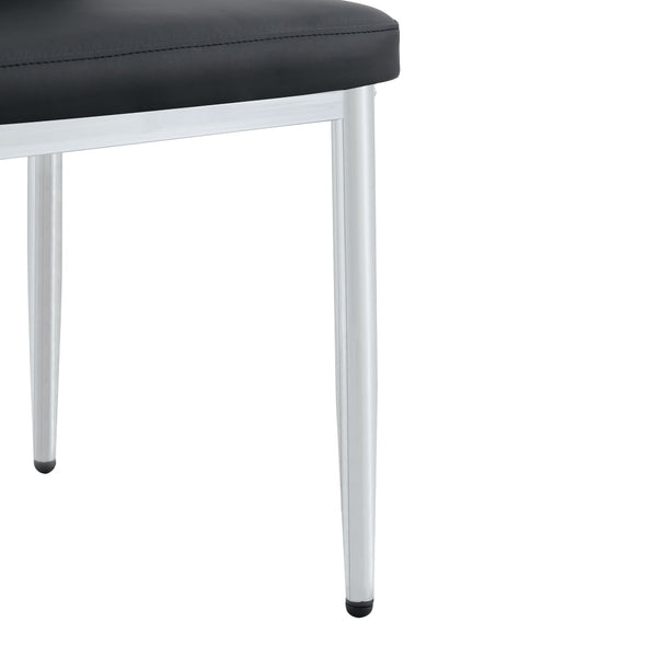 English Elm Table and Chair Set Marble Glass Top with Pu Seats Modern Dining for Apartments W1151S04645