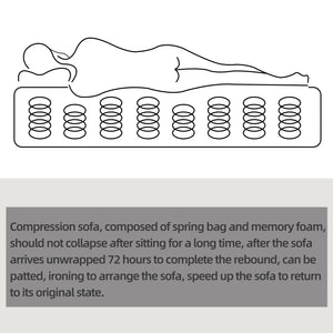 English Elm 104.32*70.86 Modular Sectional Sofa Sleeper Couch - Versatile Dark Grey U-Shaped Design With Ottoman W1829S00045