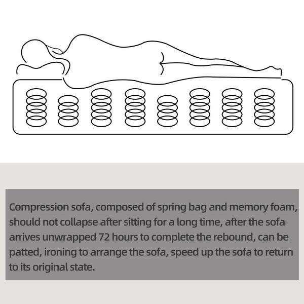 English Elm 104.32*70.86 Modular Sectional Sofa Sleeper Couch - Versatile Dark Grey U-Shaped Design With Ottoman W1829S00045