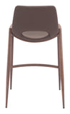 Desi Counter Stool - Set of 2 Brown & Walnut 109732 Zuo Modern