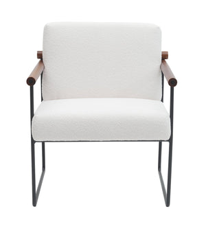 English Elm Modern Boucle Accent Armchair – Chic Lounge Chair With Curved Armrests For Stylish Home Decor Bliss T3903P372604