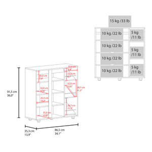 English Elm Houck 3-Tier Shoe Rack White — Compact Engineered Wood Organizer for Shoes, Boots, Bags & Entryway Storage B200P374501