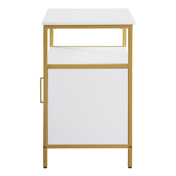 OSP Home Furnishings Modern Life Utility Table White