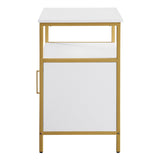 OSP Home Furnishings Modern Life Utility Table White