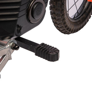 English Elm 24v 250w Kids Off-road Electric Motorcycle with Led Lights Bluetooth and Rear Suspension Orange W1578P203982