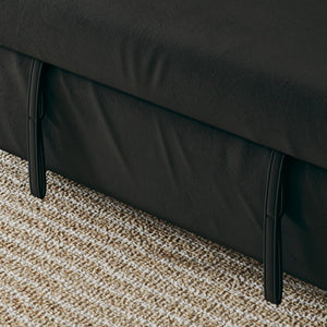 English Elm Sofa 54" Velvet Sofa Bed Convertible with Solid Wood Frame, 500lb Capacity, Blue Black Pink Options W3371P302150