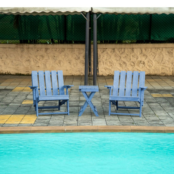 English Elm Shoreline Recycled Hdpe Folding Adirondack Chair Fully Assembled Modern Patio Seating Blue B2745P409684