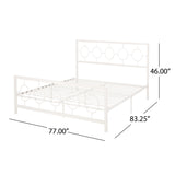 Christopher Knight Home® - Noble House - Francoise Modern Iron King Bed Frame