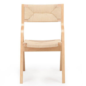 English Elm Recliner Foldable Rattan Upholstered Rocker Chair with Side Pocket, Ergonomic 110°–160° Recline, Natural Wood Finish T3623P380465