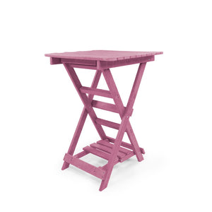 English Elm Summit Ridge Recycled Hdpe Outdoor Folding Bar Table Weather Resistant Eco Patio Burgundy B2745P409710
