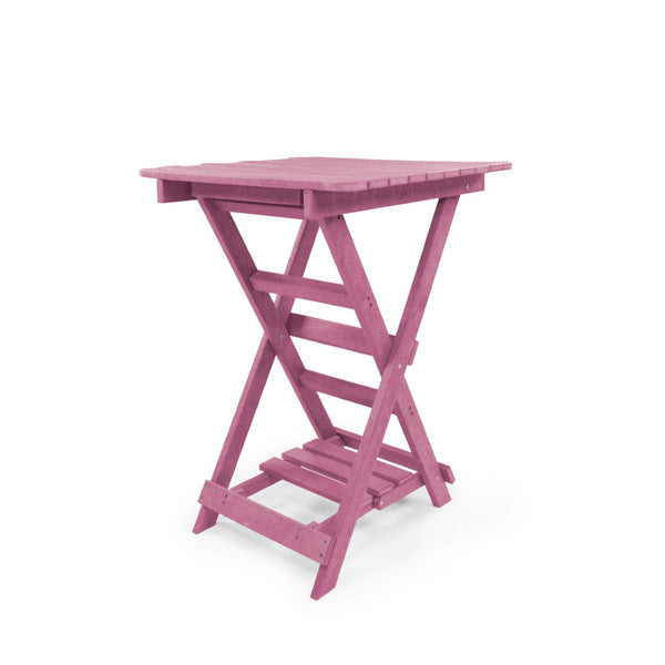 English Elm Summit Ridge Recycled Hdpe Outdoor Folding Bar Table Weather Resistant Eco Patio Burgundy B2745P409710