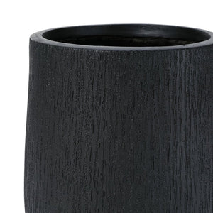 English Elm U_style Egg Shaped Mgo Stone Look Planters Set of 3 Sculptural Pots for Patio Garden N711P406659B