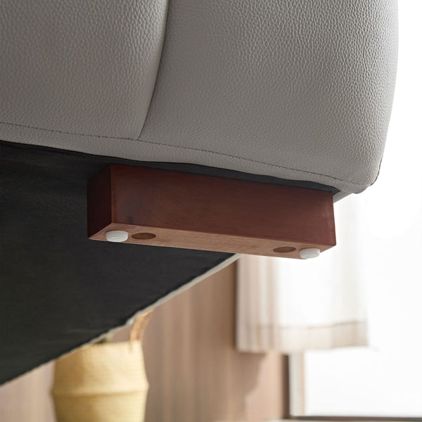 English Elm Wall-Hugger Reclining Sofa - Stylish L-Shaped Genuine Leather Couch With Usb For Modern Living Spaces W2582S00018-GIGA