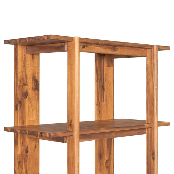 English Elm Christopher Knight Home® - 4-Tier Acacia Wood Bookcase with Anti-Tip Kit, Heavy-Duty Open Shelves Holds 120 lbs Each, Sleek Storage Solution Teak N758P294084T