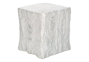 English Elm Accent Table Square Magnesium Oxide Wood Grain Modern Indoor Outdoor Side Piece B2710P461673