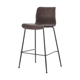 New Pacific Direct Jayden PU Counter Stool - Set of 2 Vintage Coffee Brown 20 x 18.5 x 35.5