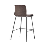 New Pacific Direct Jayden PU Counter Stool - Set of 2 Vintage Coffee Brown 20 x 18.5 x 35.5