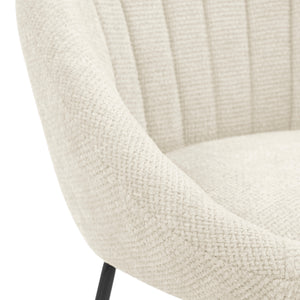 New Pacific Direct Watson Fabric Counter Stool - Set of 2 Haga Ivory 21 x 20 x 34.5