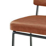 Zander PU Counter Stool - Set of 4 Toasted Caramel, Brown 9300164-651 New Pacific Direct