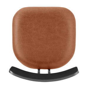 Judith PU Gaslift Bar Stool - Set of 2 Toasted Caramel, Brown 9300166-651 New Pacific Direct